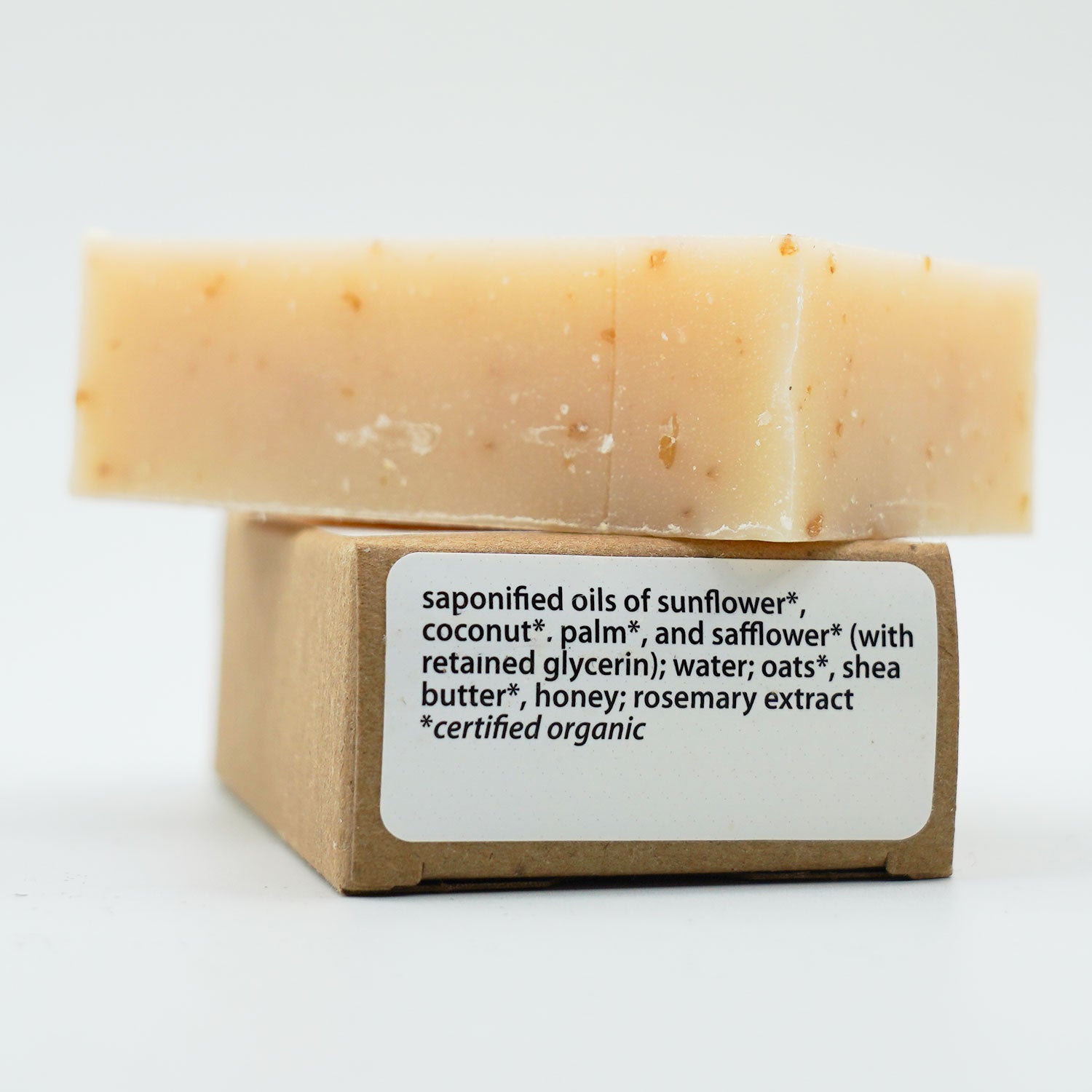 Organic Shea Honey Oat Bar Soap 4oz