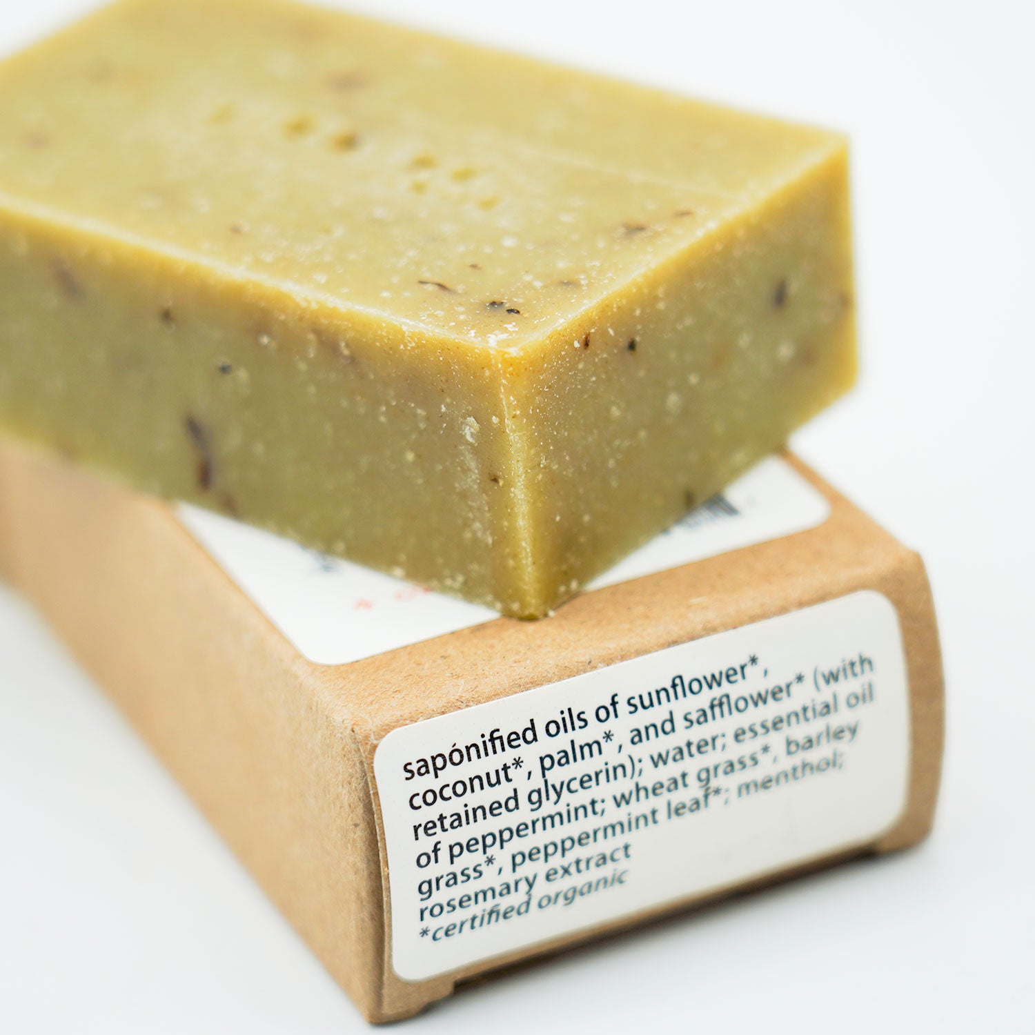 Organic Peppermint Leaf Bar Soap 4oz