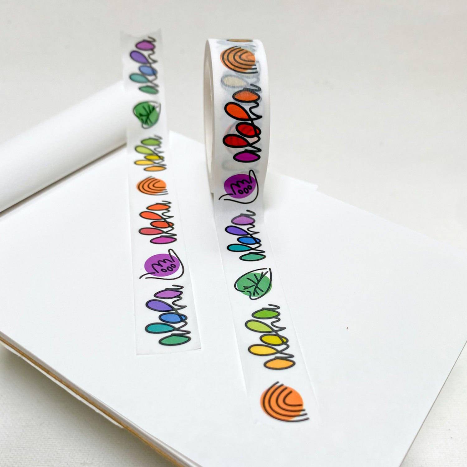 15mm x 10m Washi Tape - Aloha Rainbow