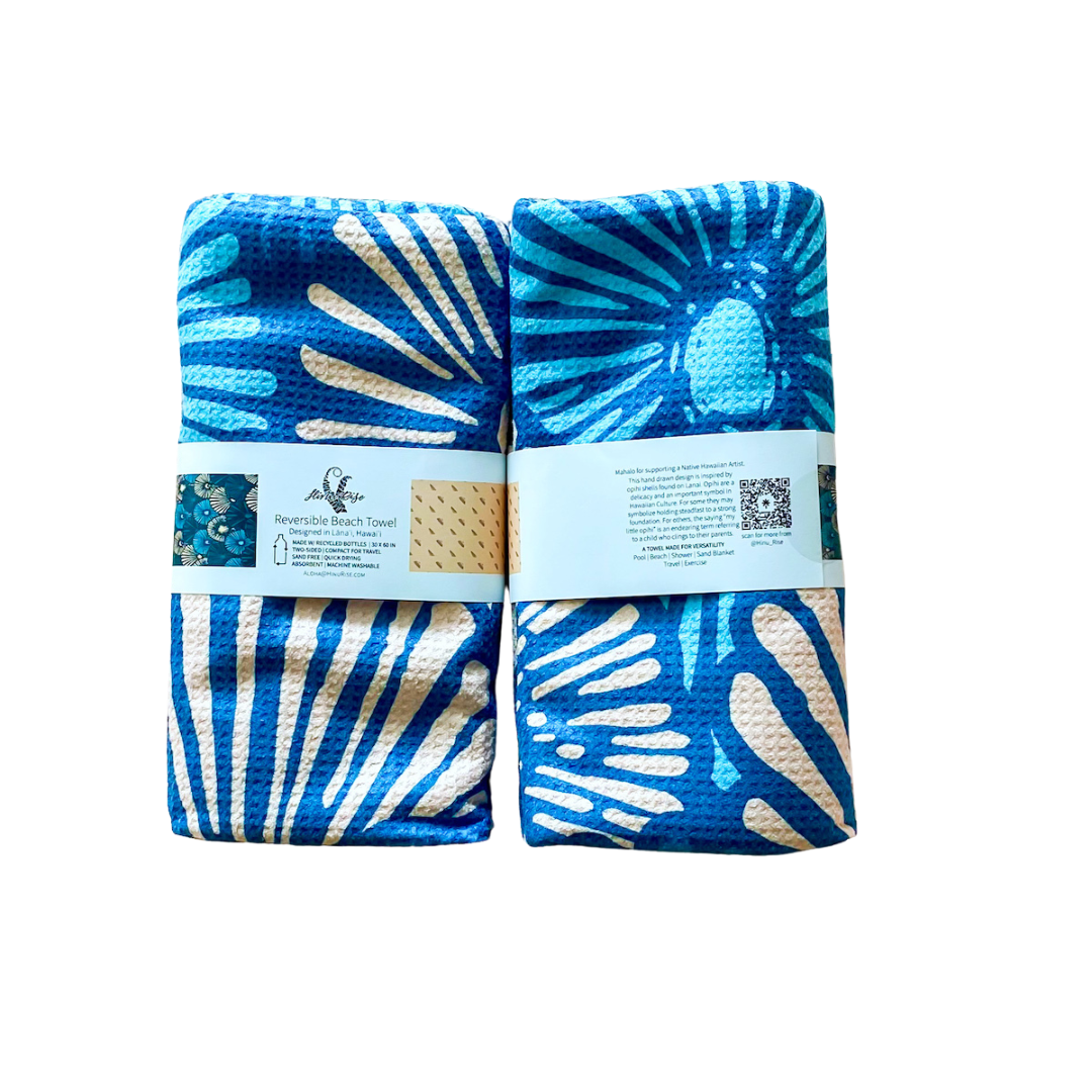 Recycled PET Beach Towel - Opihi Quilt
