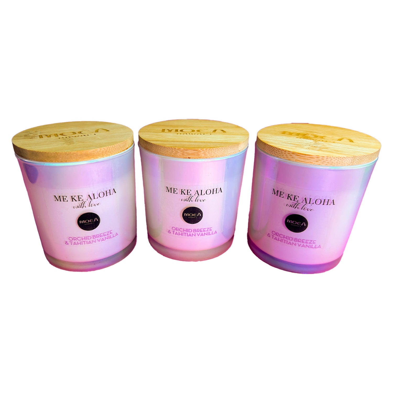 Iridescent 60 Hour Coconut Blended Wax Candle - Orchid & Vanilla 9oz