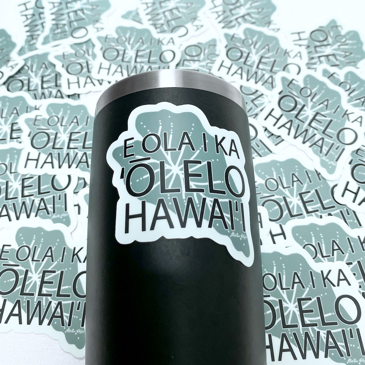 3” Vinyl Pepili "E Ola Ka ʻŌlelo Hawaiʻi" The Hawaiian Language Shall Live Kalo Sticker