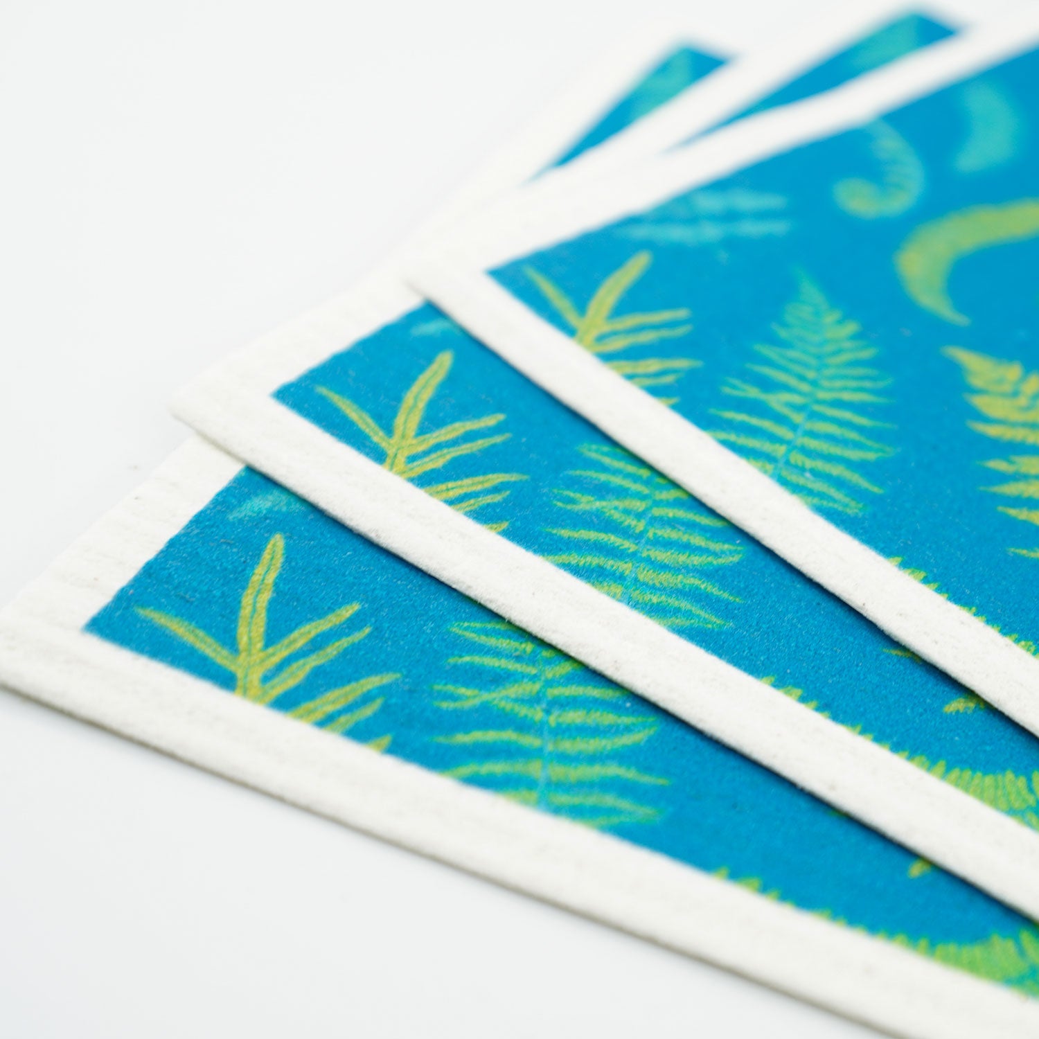 Swedish Dish Cloth 3 Pack - Fern