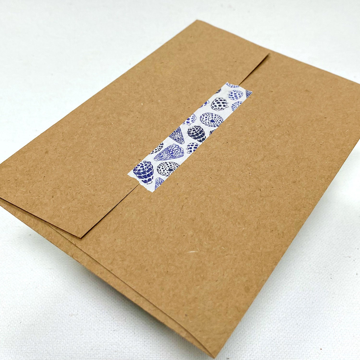 15mm x 10m Washi Tape - Indigo Seashells