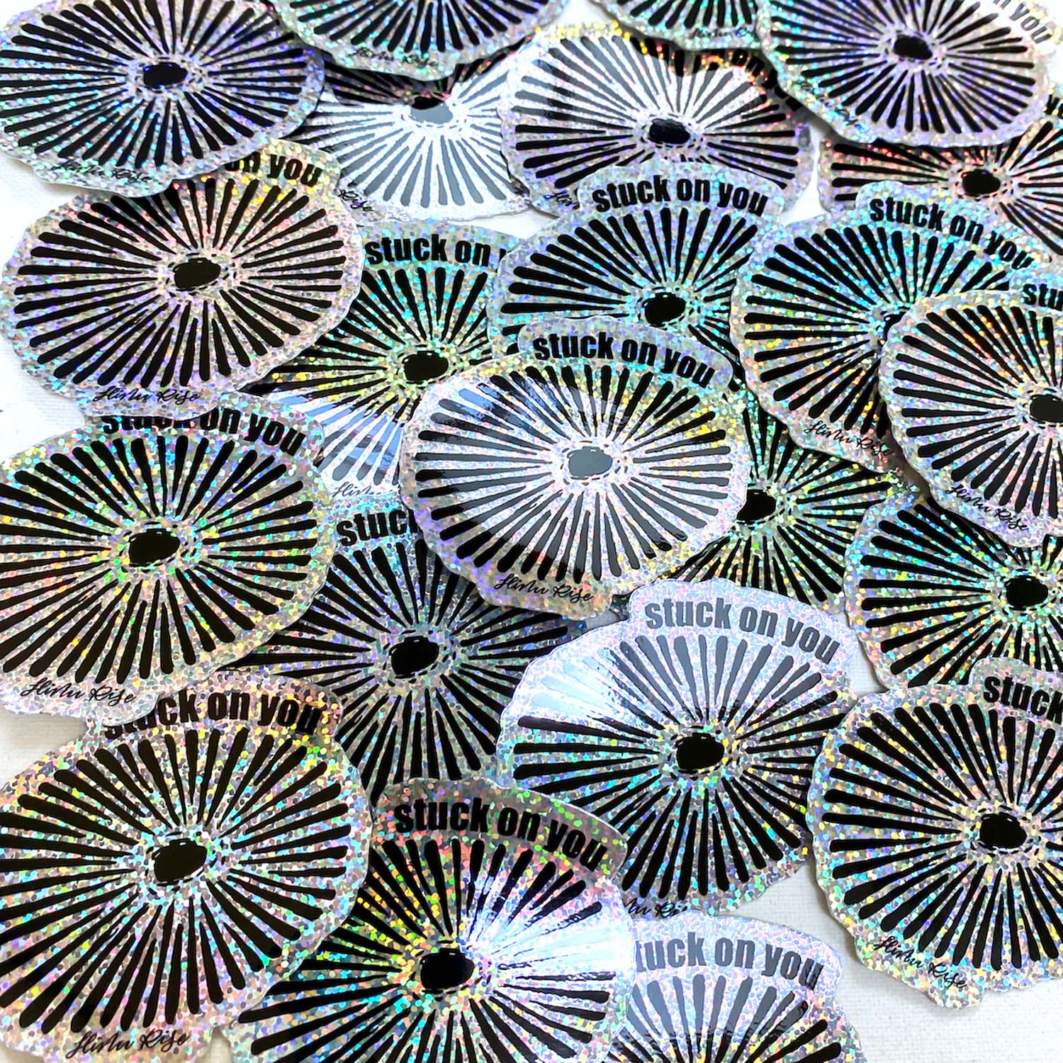 3” Vinyl Pepili Opihi "Stuck on You" Holographic Sticker