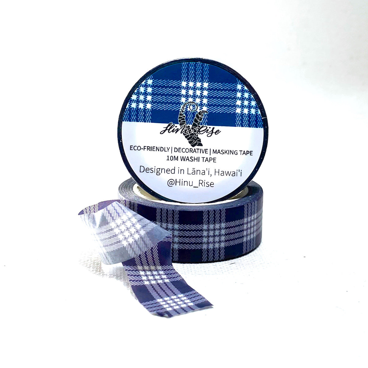 15mm x 10m Washi Tape - Palaka Navy Blue