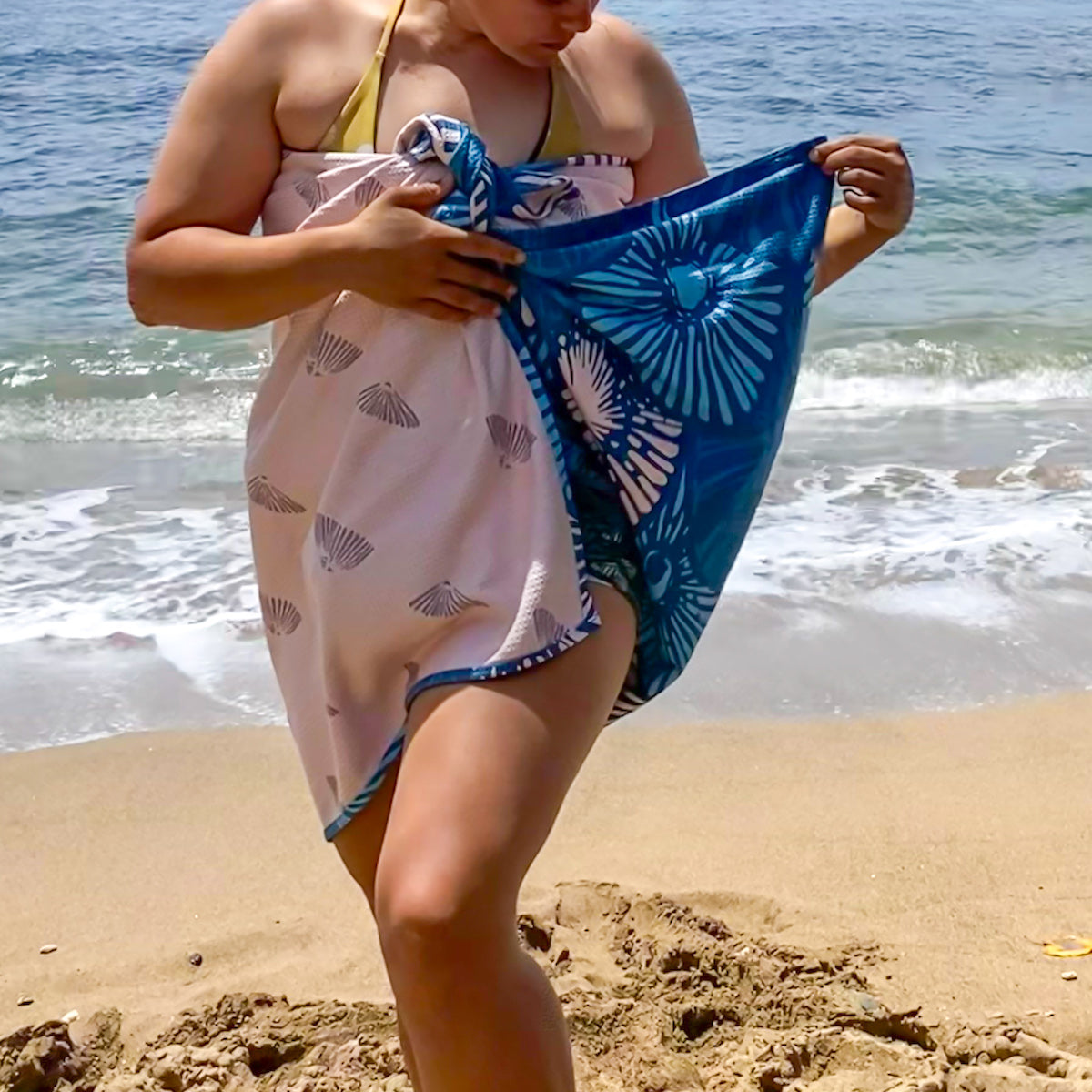 Recycled PET Beach Towel - Opihi Quilt