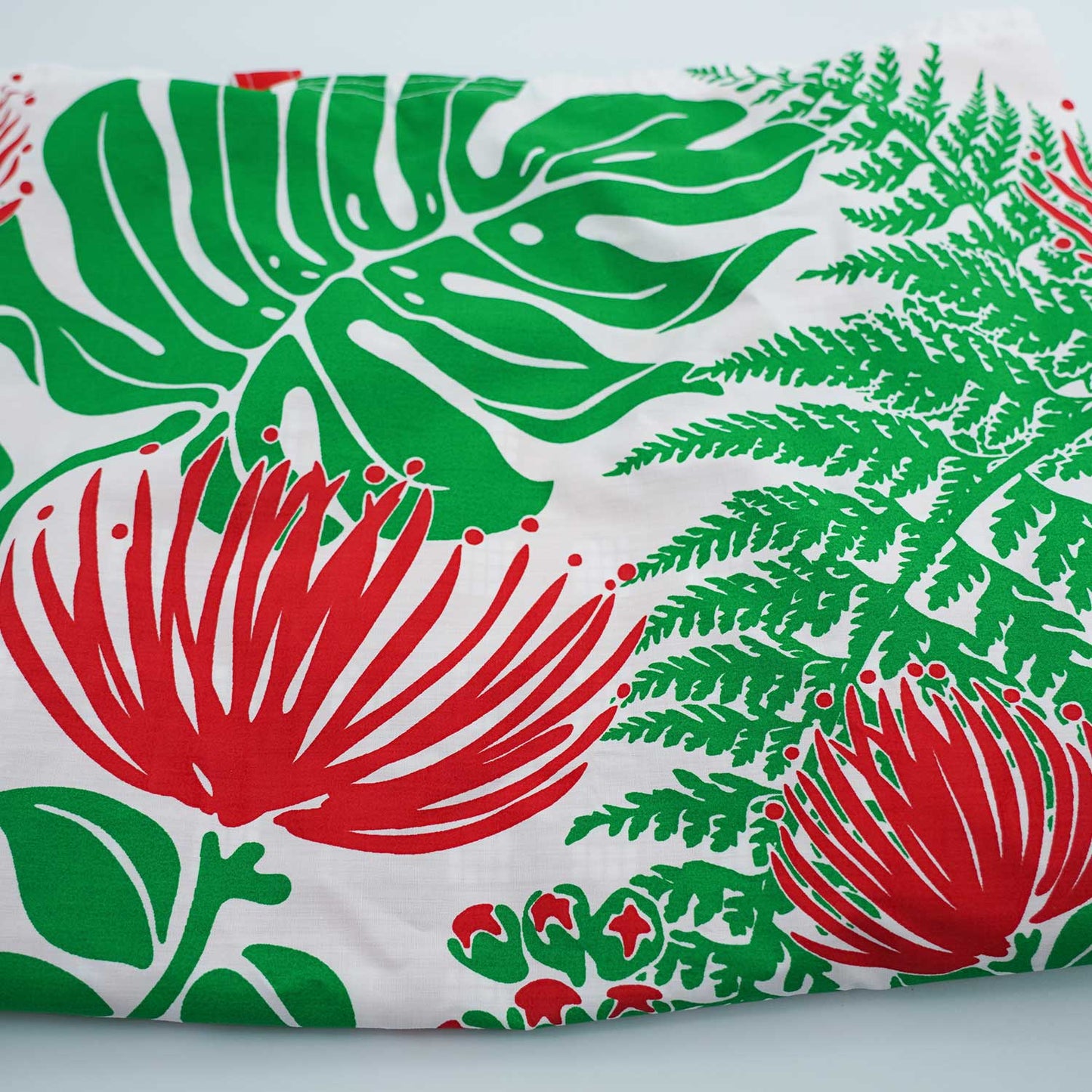 Hawaiian Handstitched Palaka Patchwork Lined Tote - Lehua