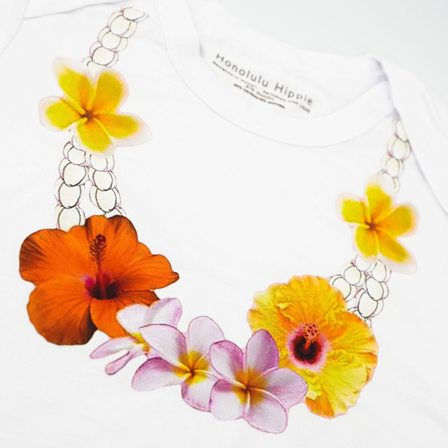 Colorful Lei Bamboo Cotton Baby Onesie