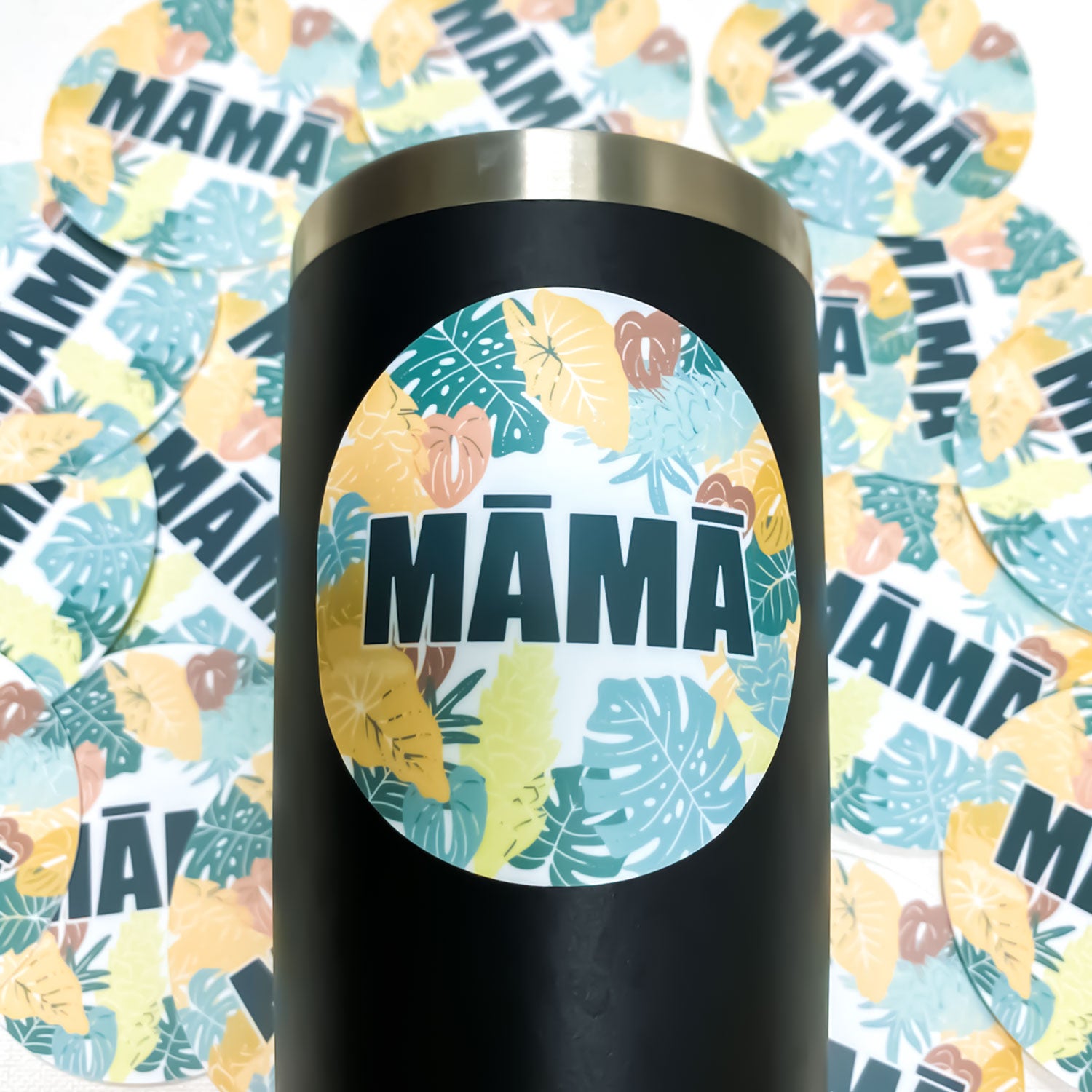 3” Vinyl Pepili MĀMĀ Tropical Mom Matte Vinyl Sticker