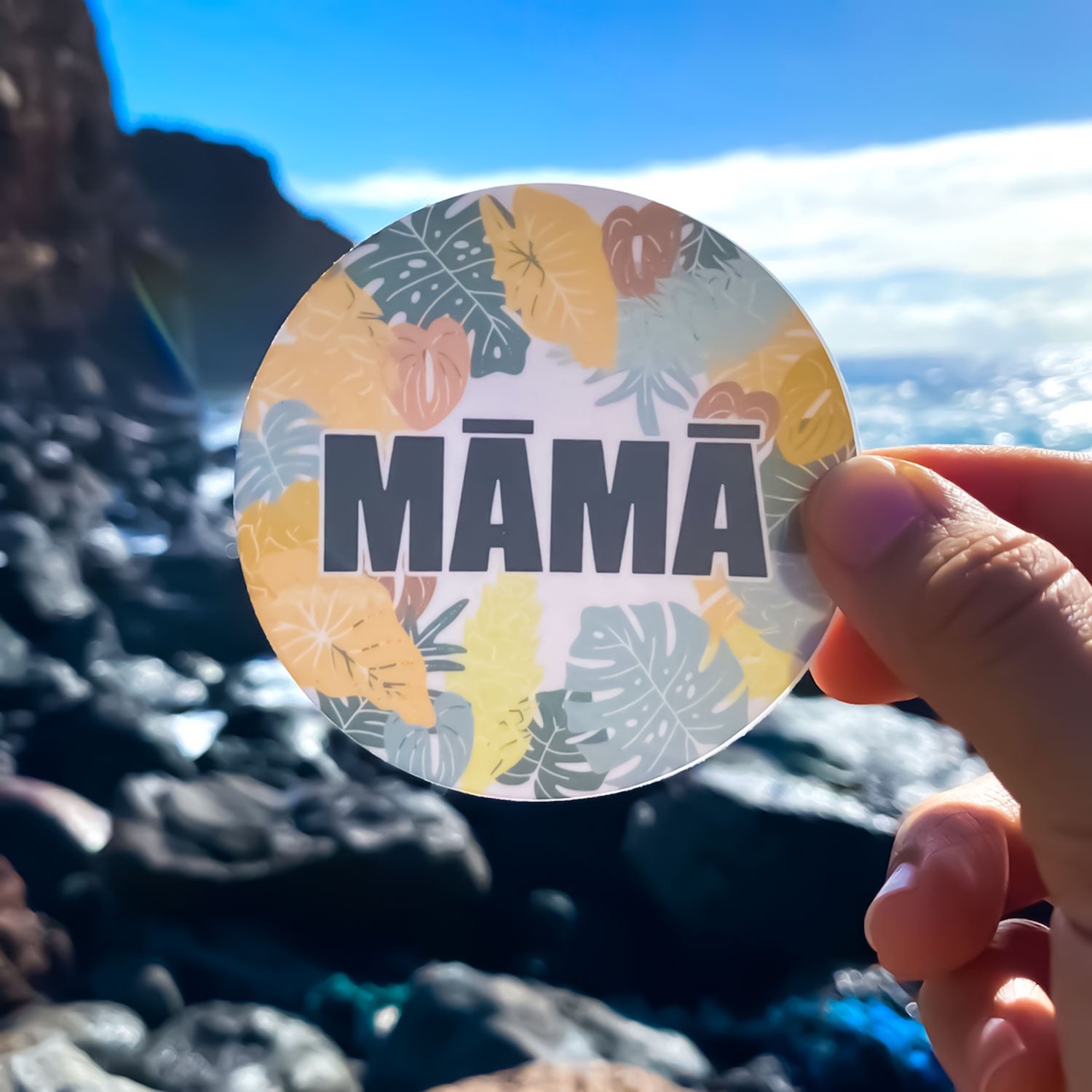 3” Vinyl Pepili MĀMĀ Tropical Mom Matte Vinyl Sticker