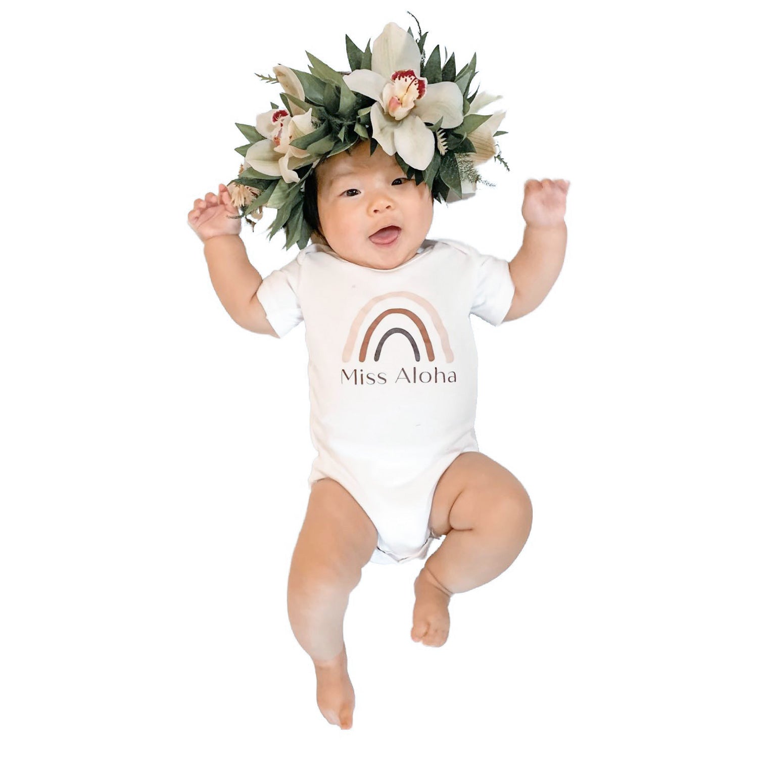 Miss Aloha Bamboo Cotton Baby Onesie