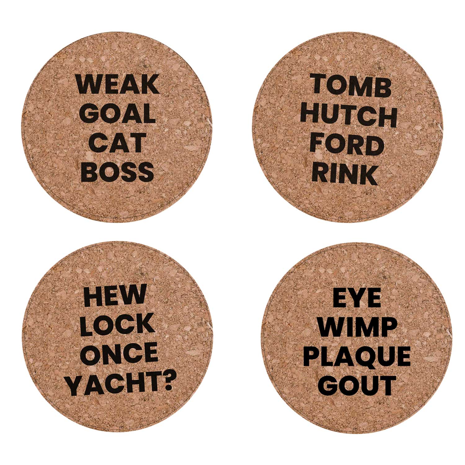 WE GO GET BUSS - Cork Double Sided Coaster