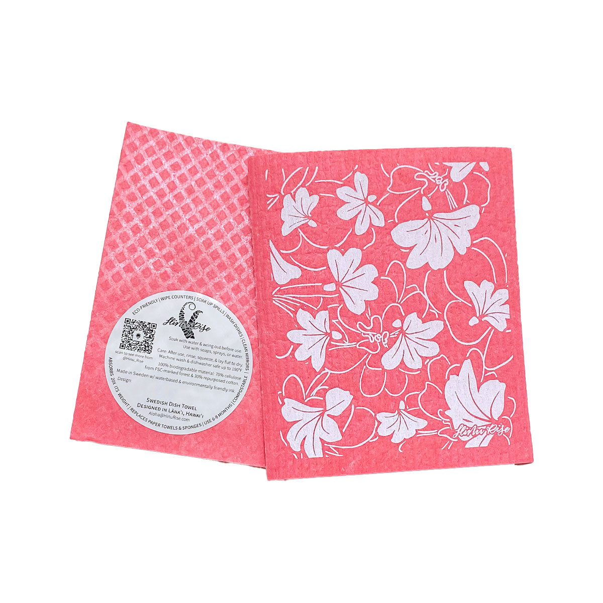 Swedish Eco-Friendly Dishcloth - Naupaka Pink – Hawaiiverse