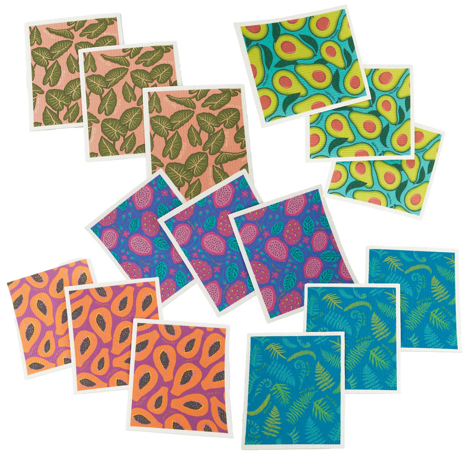Swedish Dish Cloth 3 Pack - Papaya