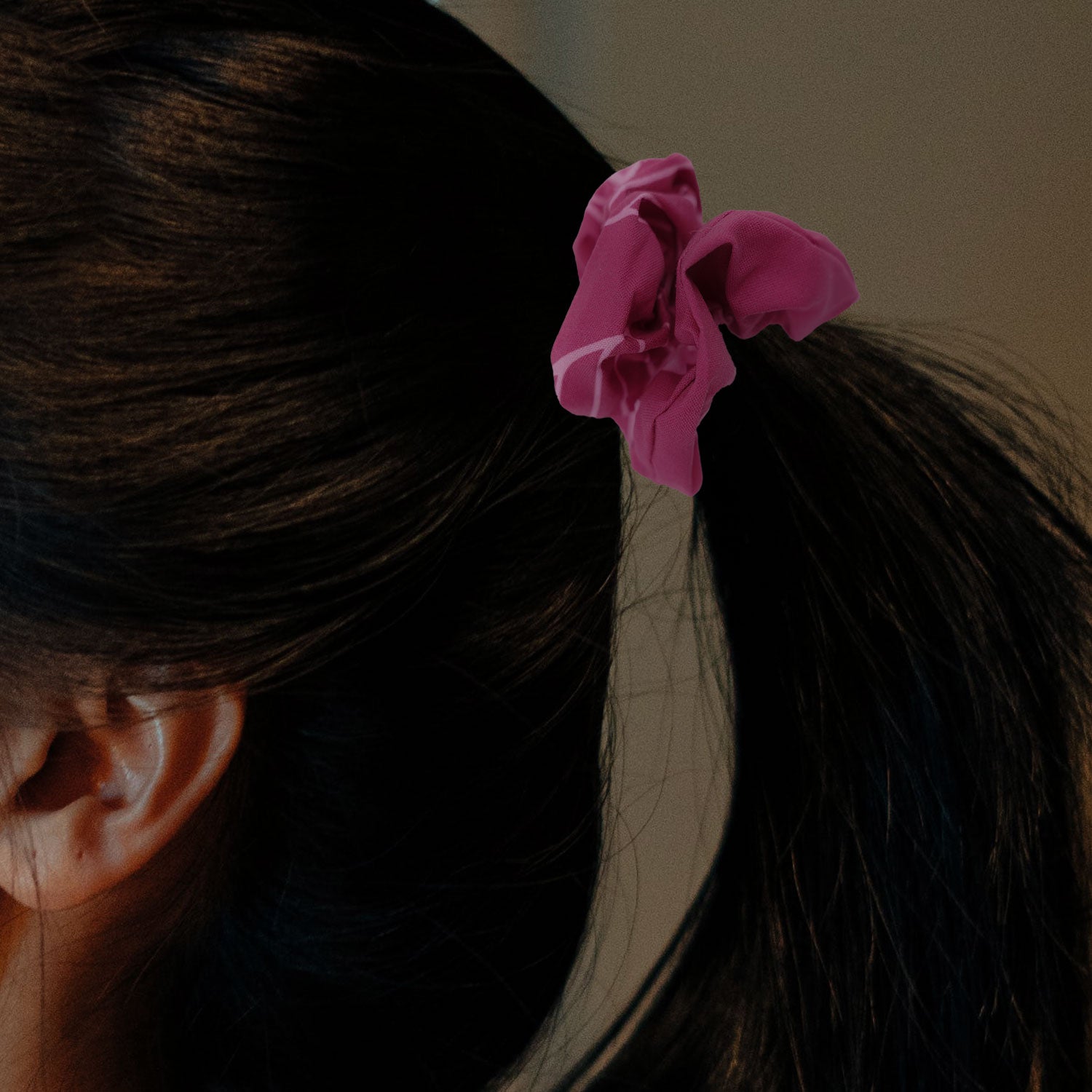 Handsewn Hawaiian Print Scrunchie