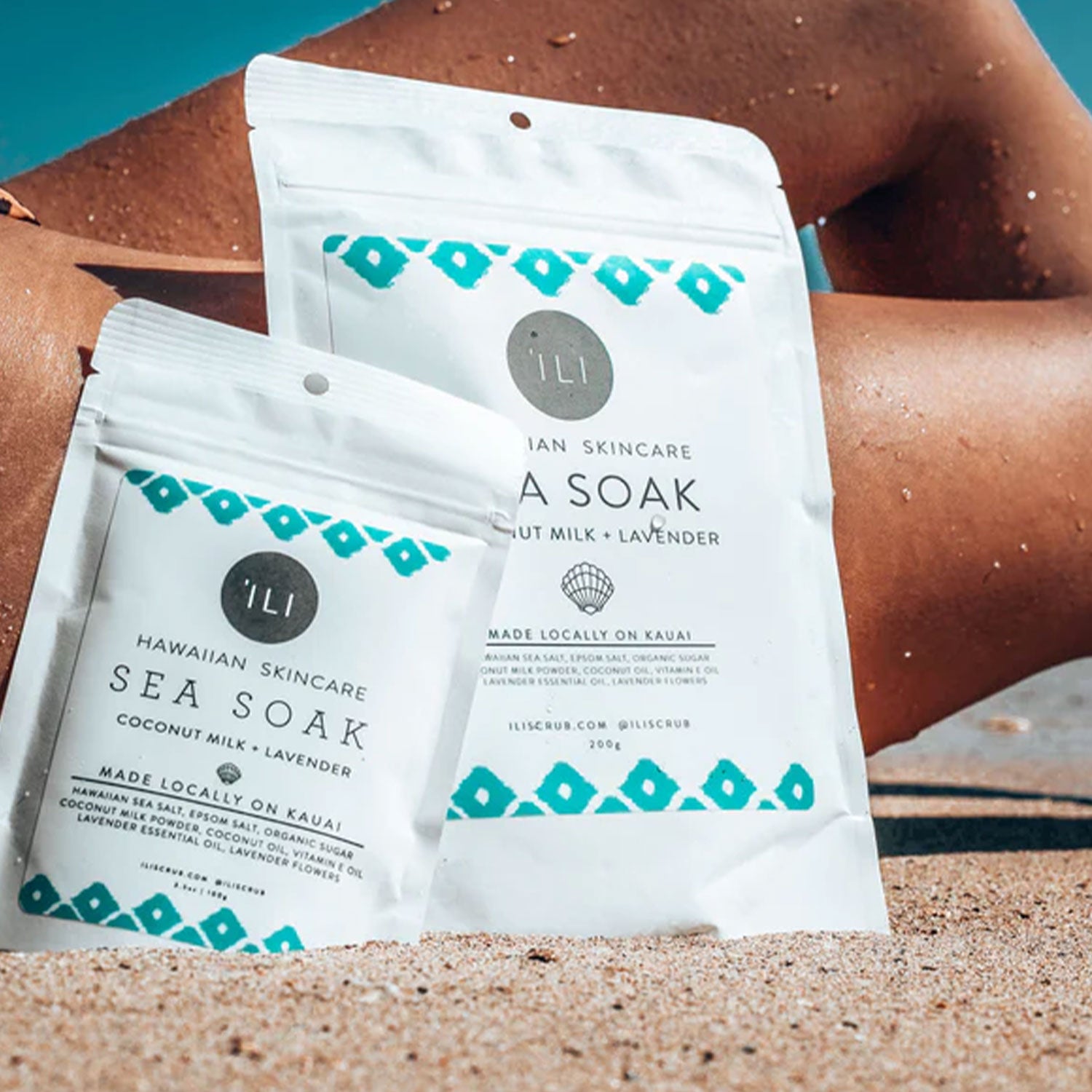 Coconut Milk & Lavender Mint Hawaiian Sea Salt Bath Soak 3.5oz