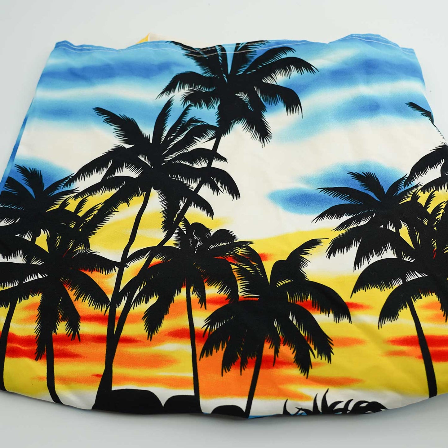 Hawaiian Handstitched Palaka Patchwork Lined Tote - Hawaiian Sunset