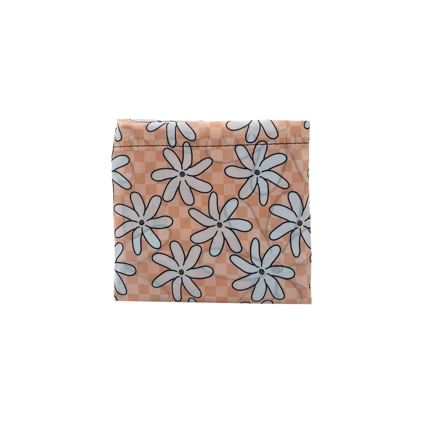 Reusable Foldable Shopping Bag - Checkers & Tiare Flower