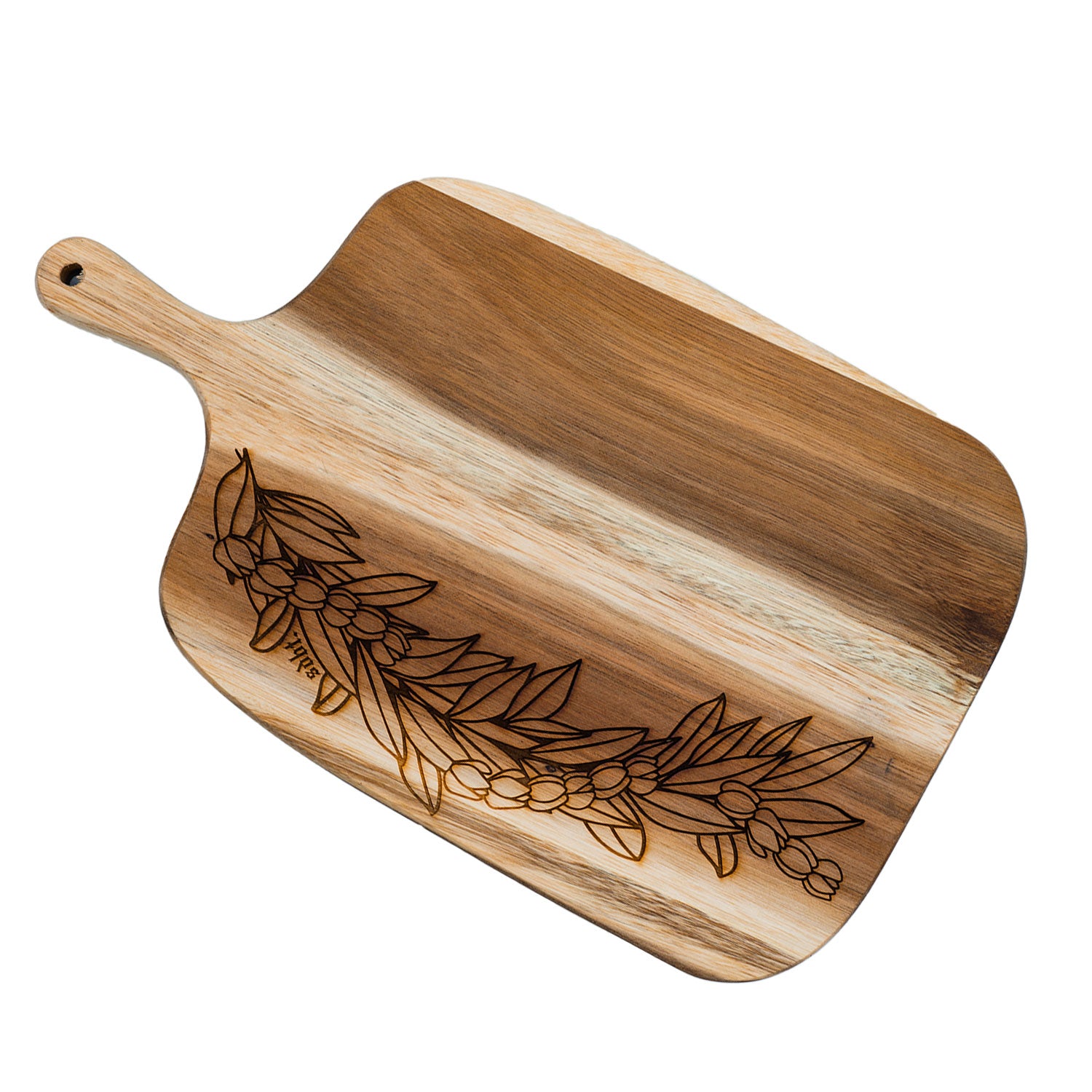 Maile and Pikake Wooden Cutting Board