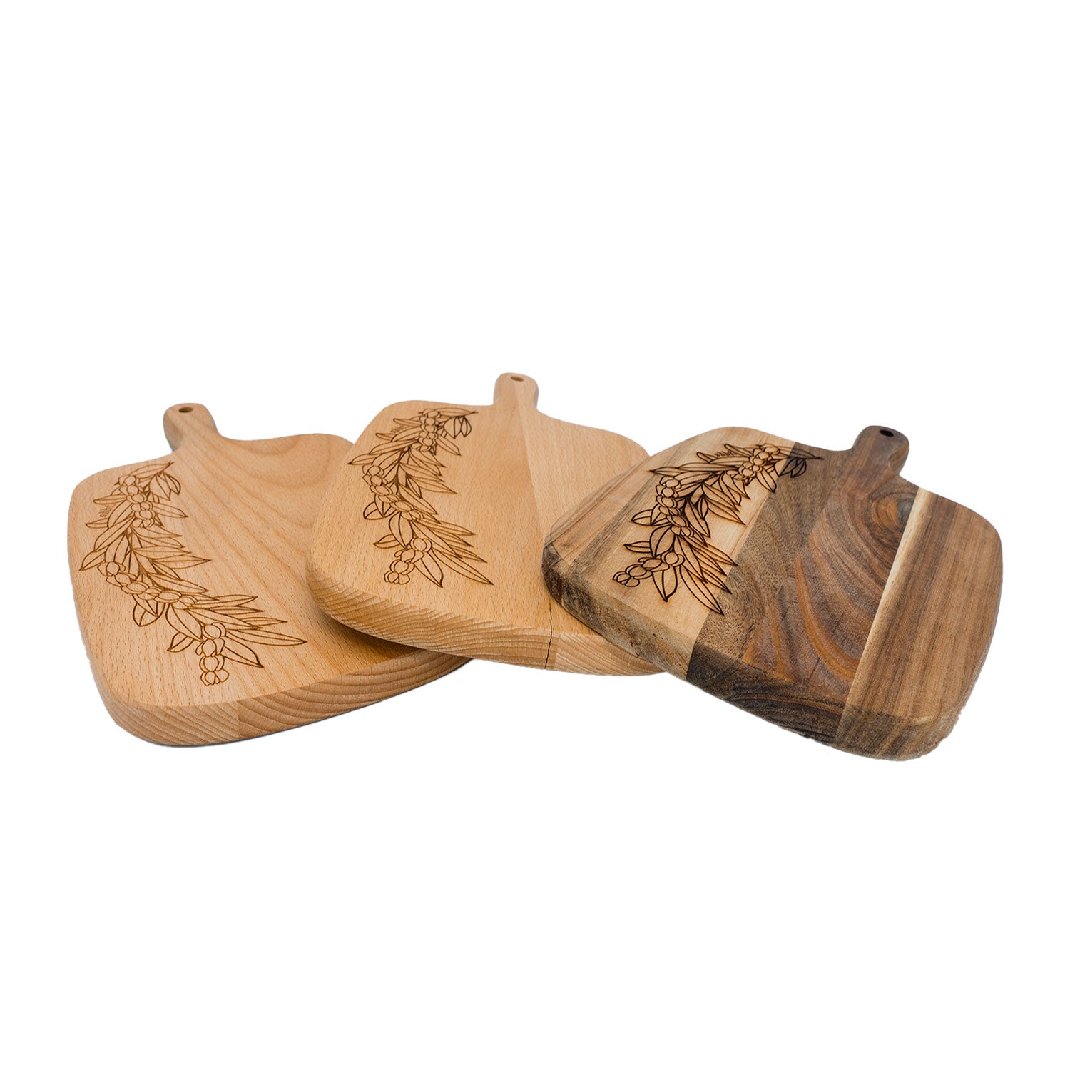 Maile and Pikake Wooden Cutting Board - Small