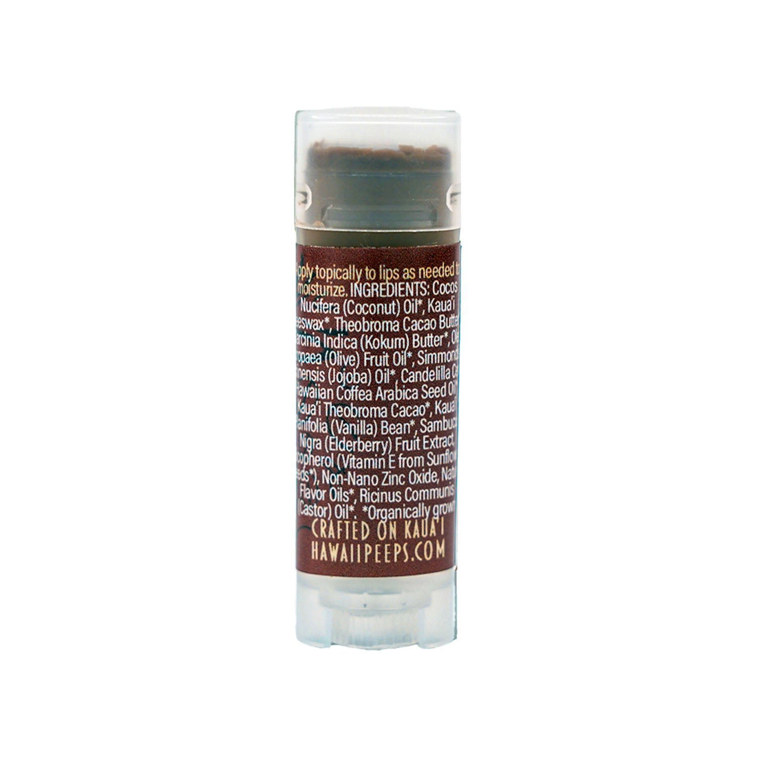 Hawaiian Coffee Cacao Infused Eco-Friendly Lip Balm .15oz