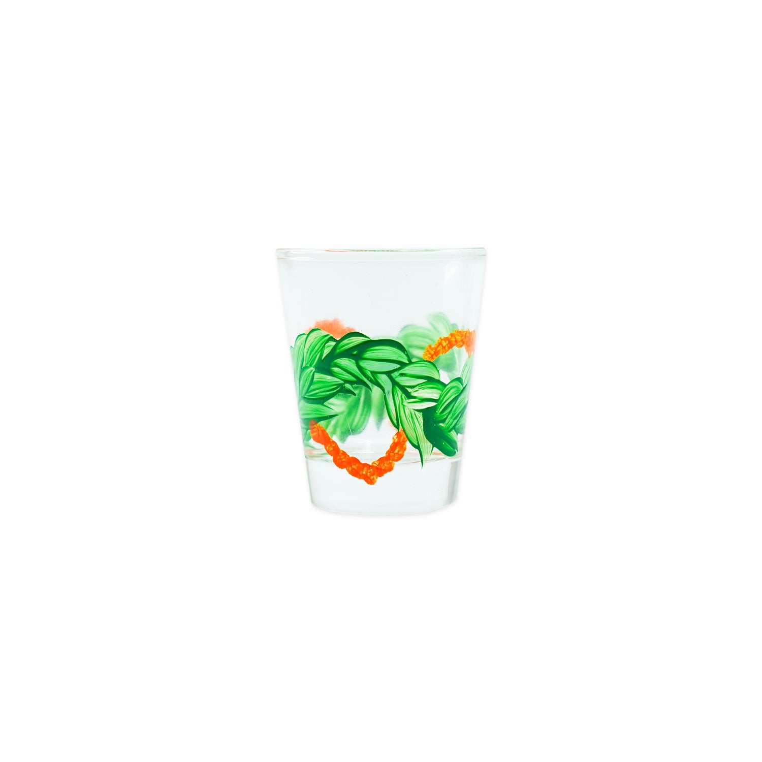 Hand-Painted Shot Glass - Maile & ʻIlima