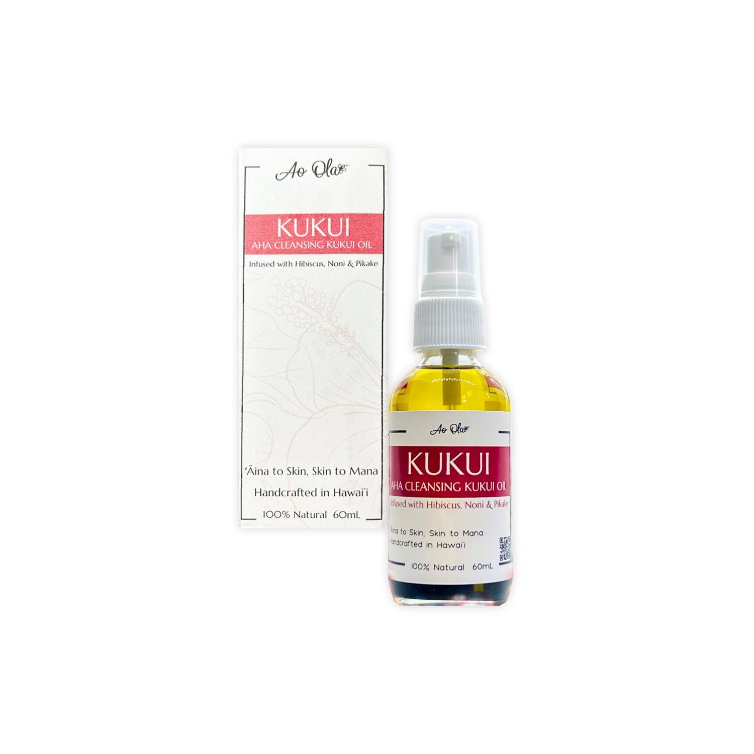 Kukui Hibiscus Noni 100% Natural Facial Cleansing Oil 60ml