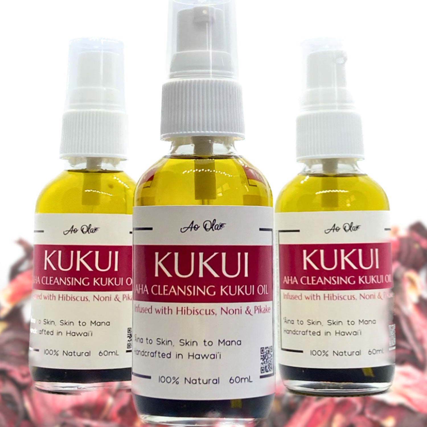 Kukui Hibiscus Noni 100% Natural Facial Cleansing Oil 60ml