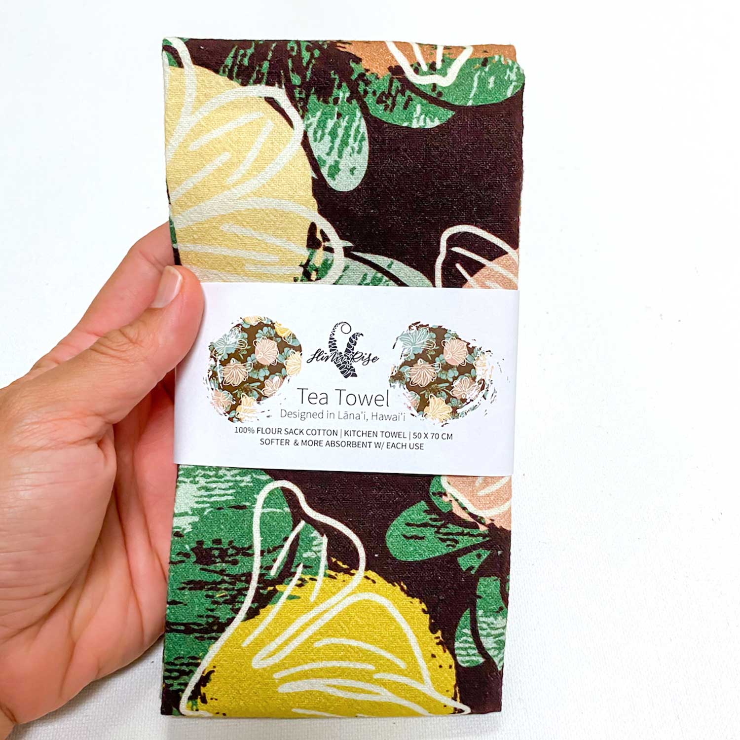 19" x 27" Cotton Flour Sack Tea Towel - Naupaka