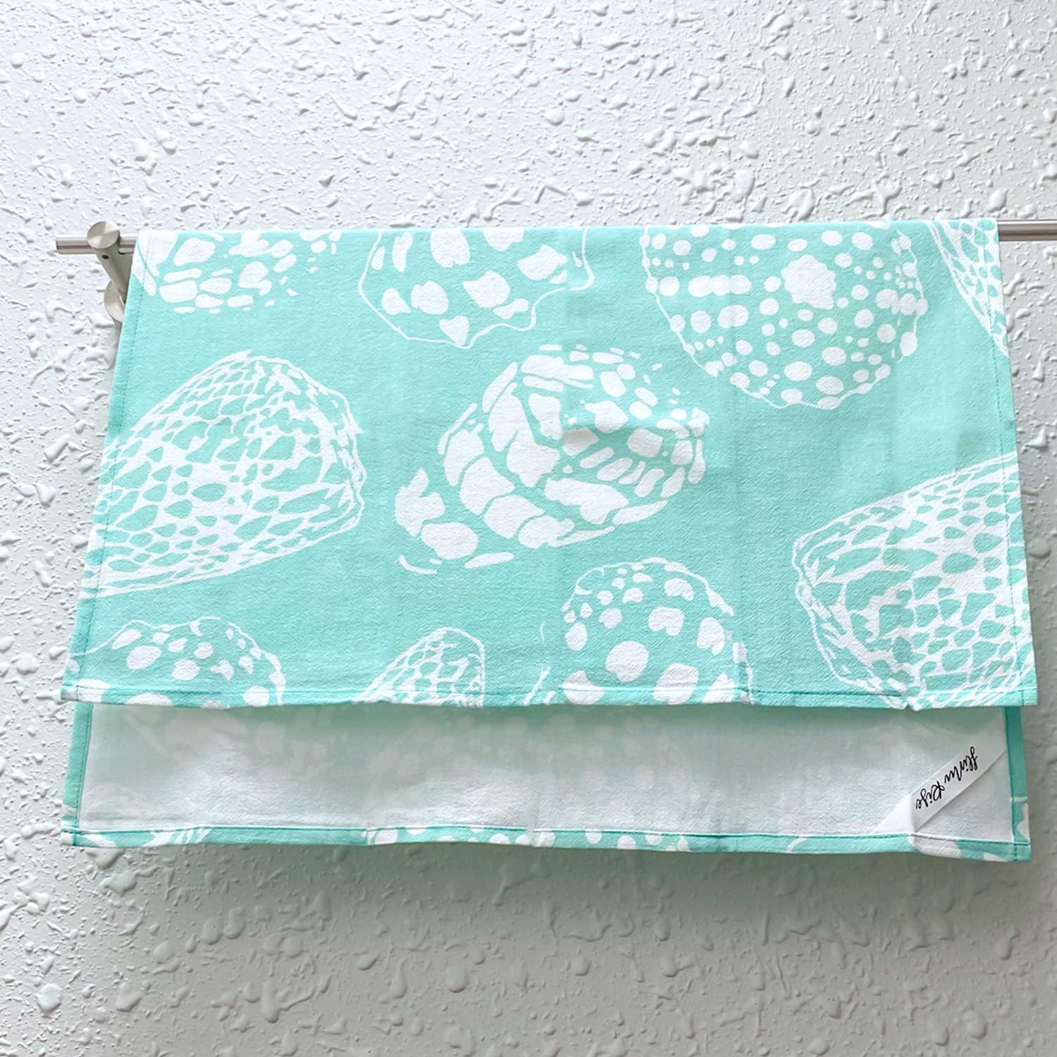 19" x 27" Cotton Flour Sack Tea Towel - Ocean Blue