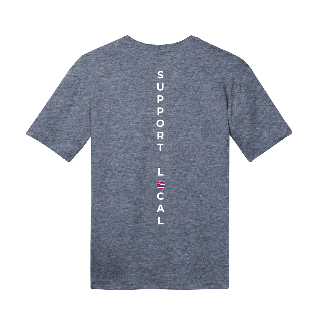Aloha Combed Cotton T-Shirt - Heather Blue