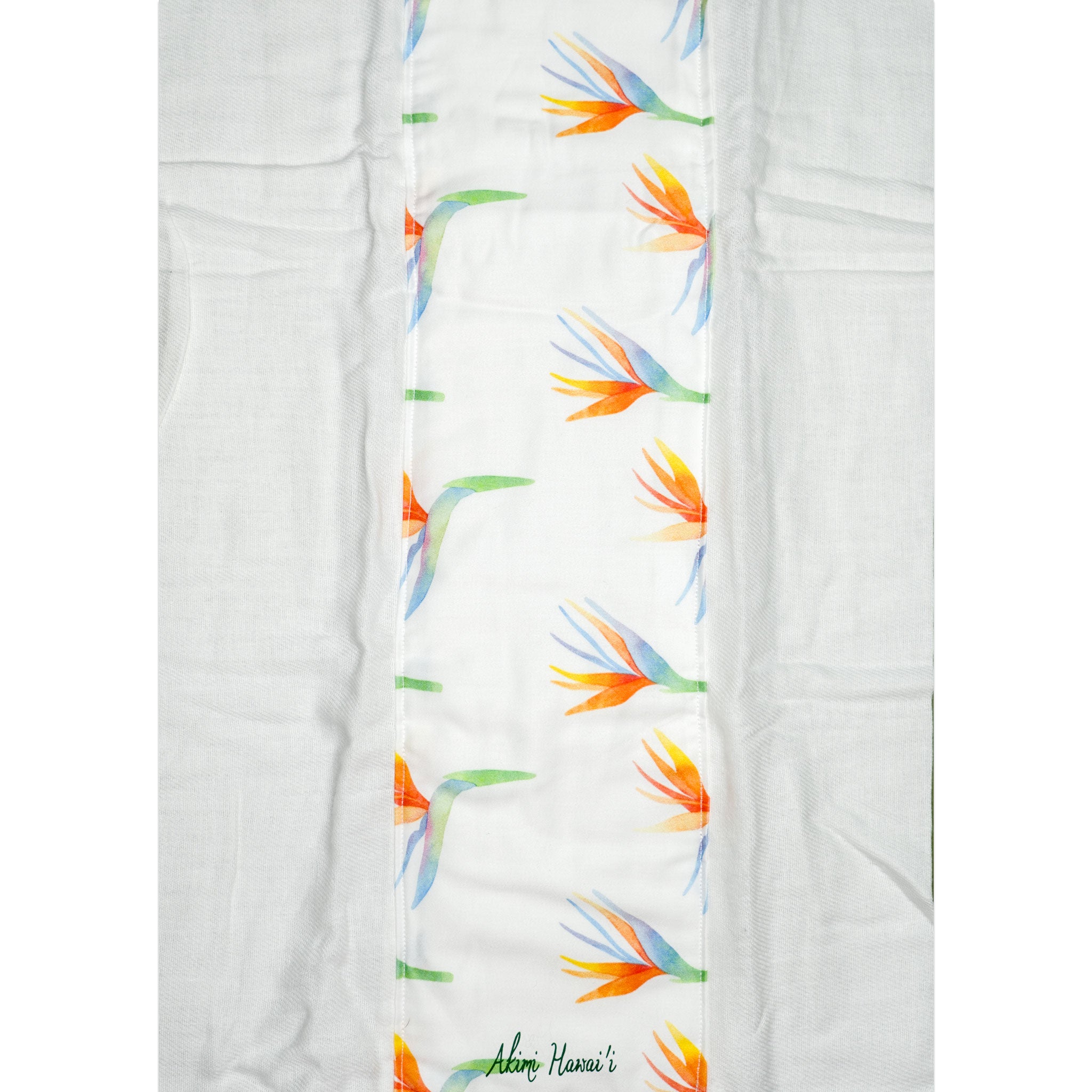 Organic Cotton Gauze Bird-of-Paradise Handmade Burp Cloth