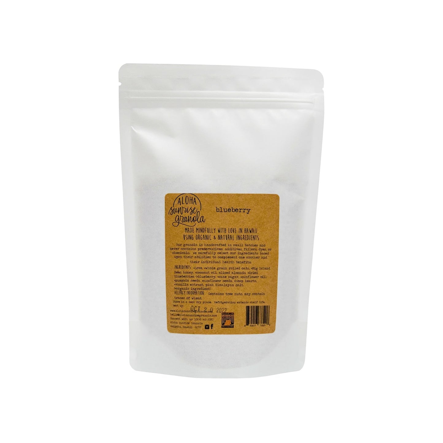 Hand-crafted Artisan Granola - Blueberry 10oz
