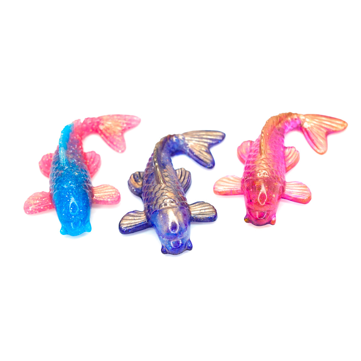 Lucky Koi Handmade resin Fridge Magnets - Bubblegum