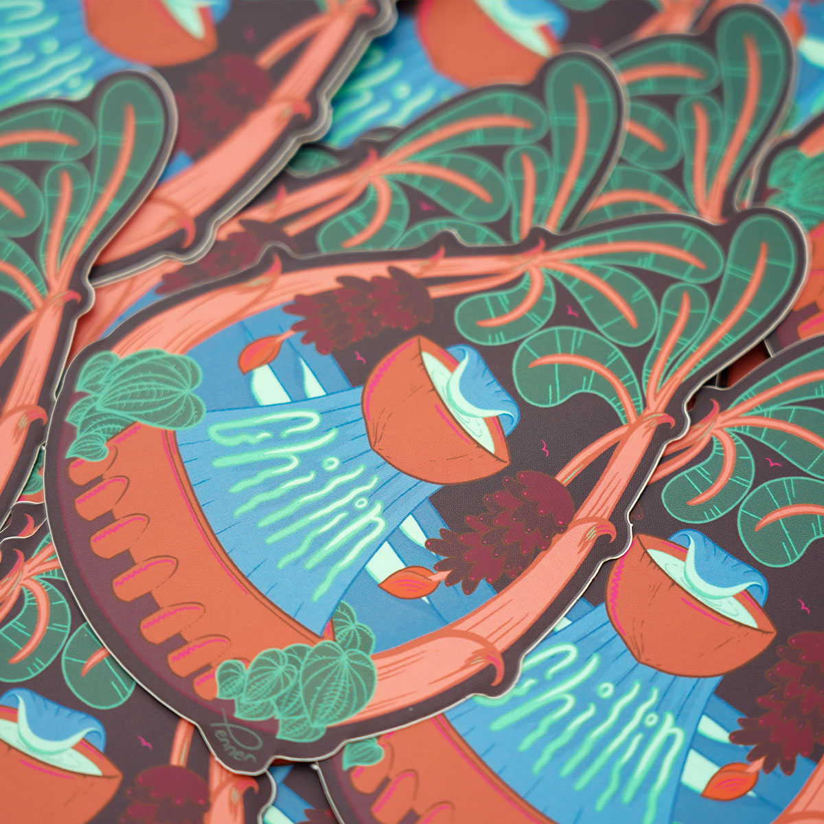 Chillin Pepili - Original Art 4" Vinyl Sticker
