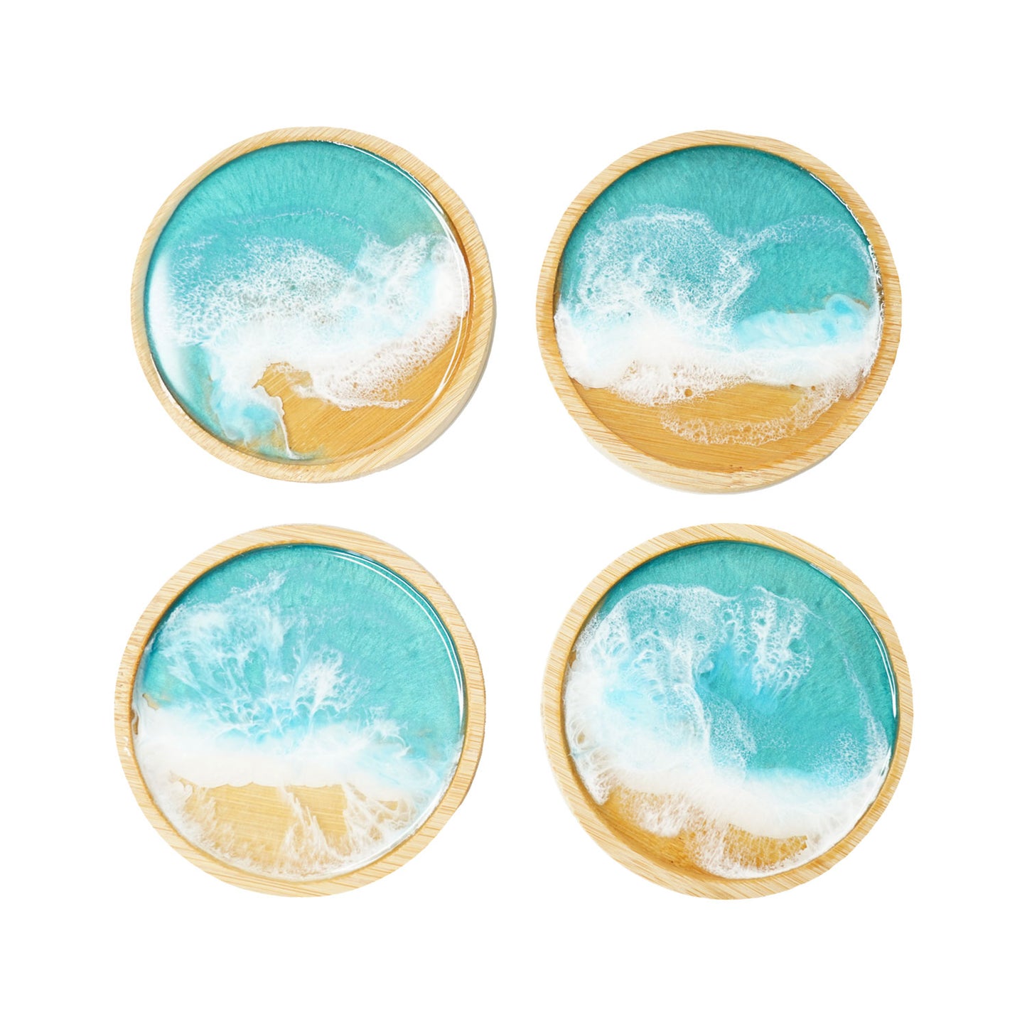 Ocean Resin Handmade Coaster Set