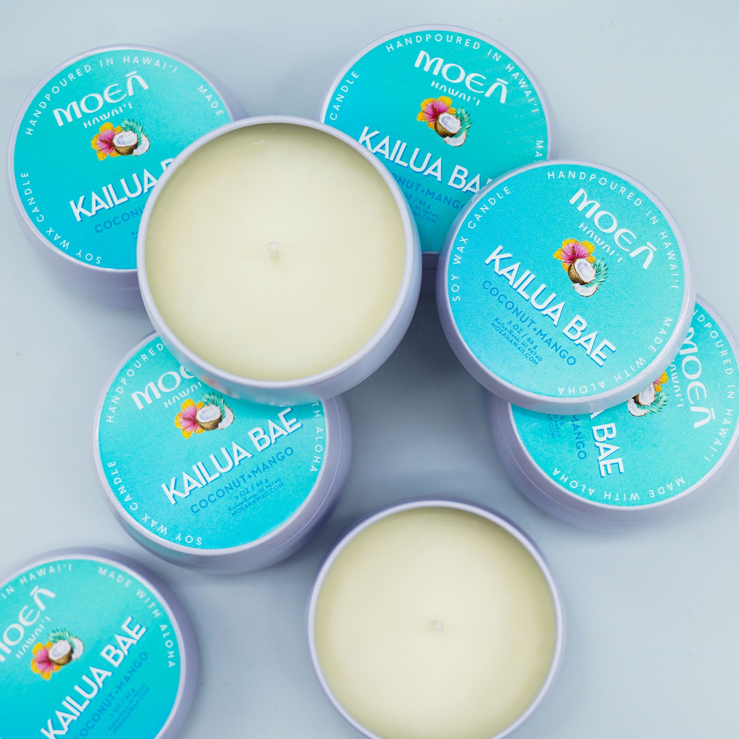 Handpoured Soy Wax Candle - Coconut + Mango 4oz