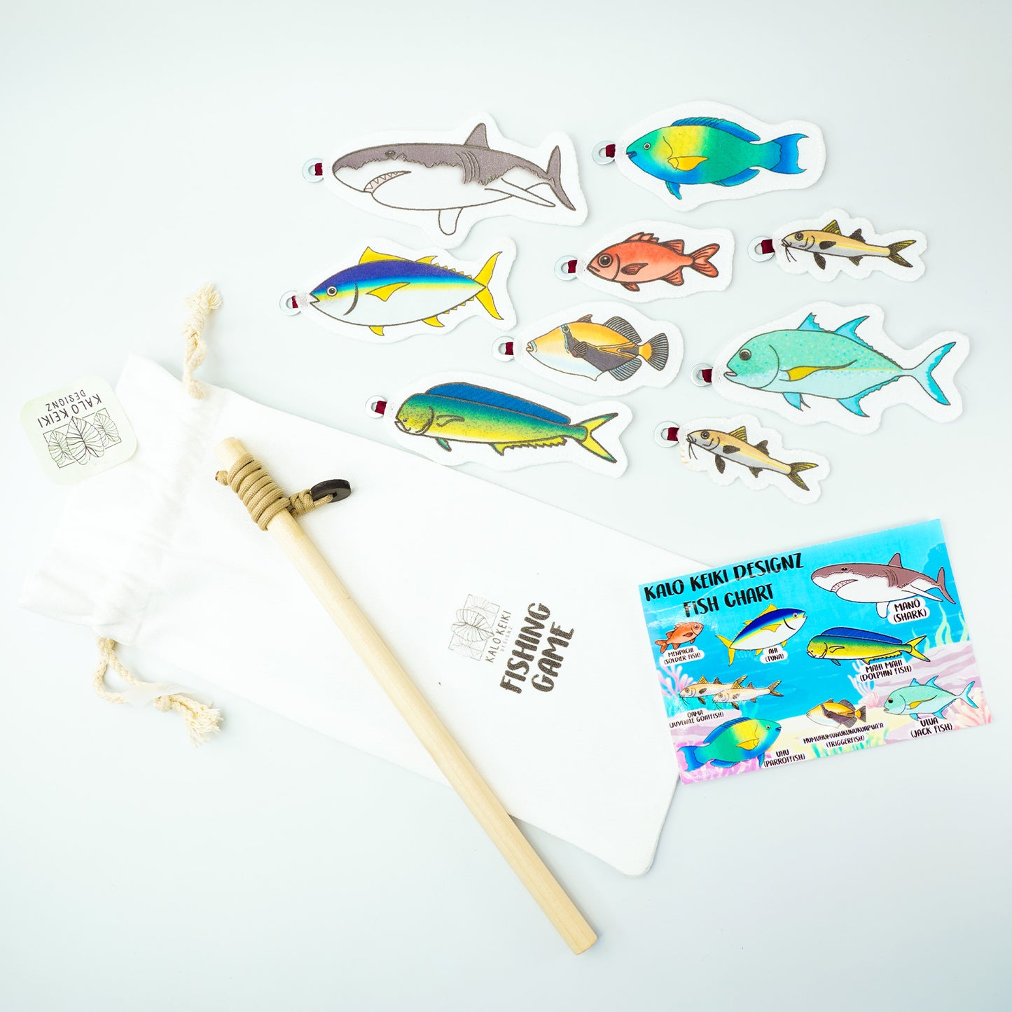 Interactive Educational Magnetic Keiki Fishing Game Play Set