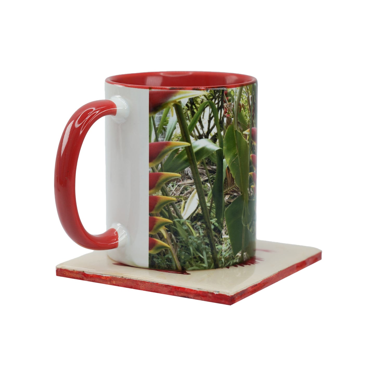 Red Lobster Claw Heliconia 11oz Ceramic Mug