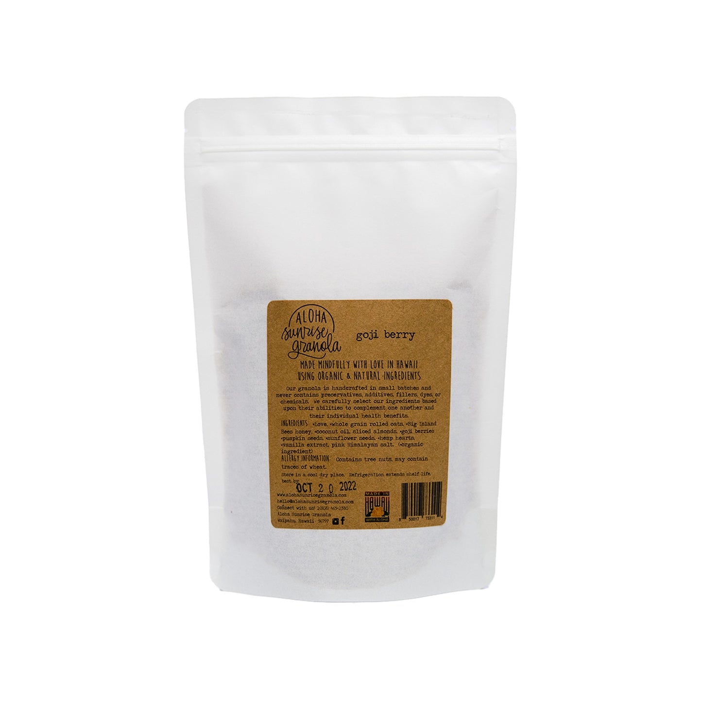 Hand-crafted Artisan Granola - Goji Berry 10oz