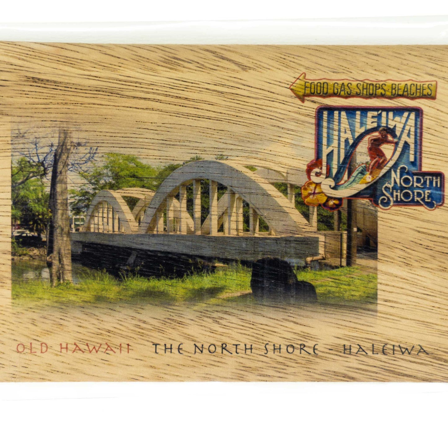 100% Koa Wood Folded Note Card With Envelope - Haleʻiwa