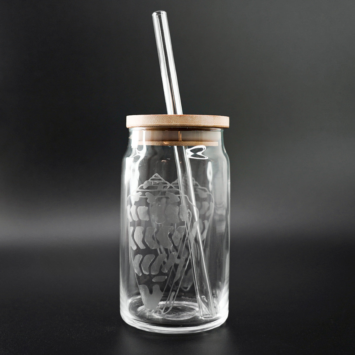 Hand Etched 16 oz Glass Tumbler with Lid & Straw - Hebrew Shells –  Hawaiiverse