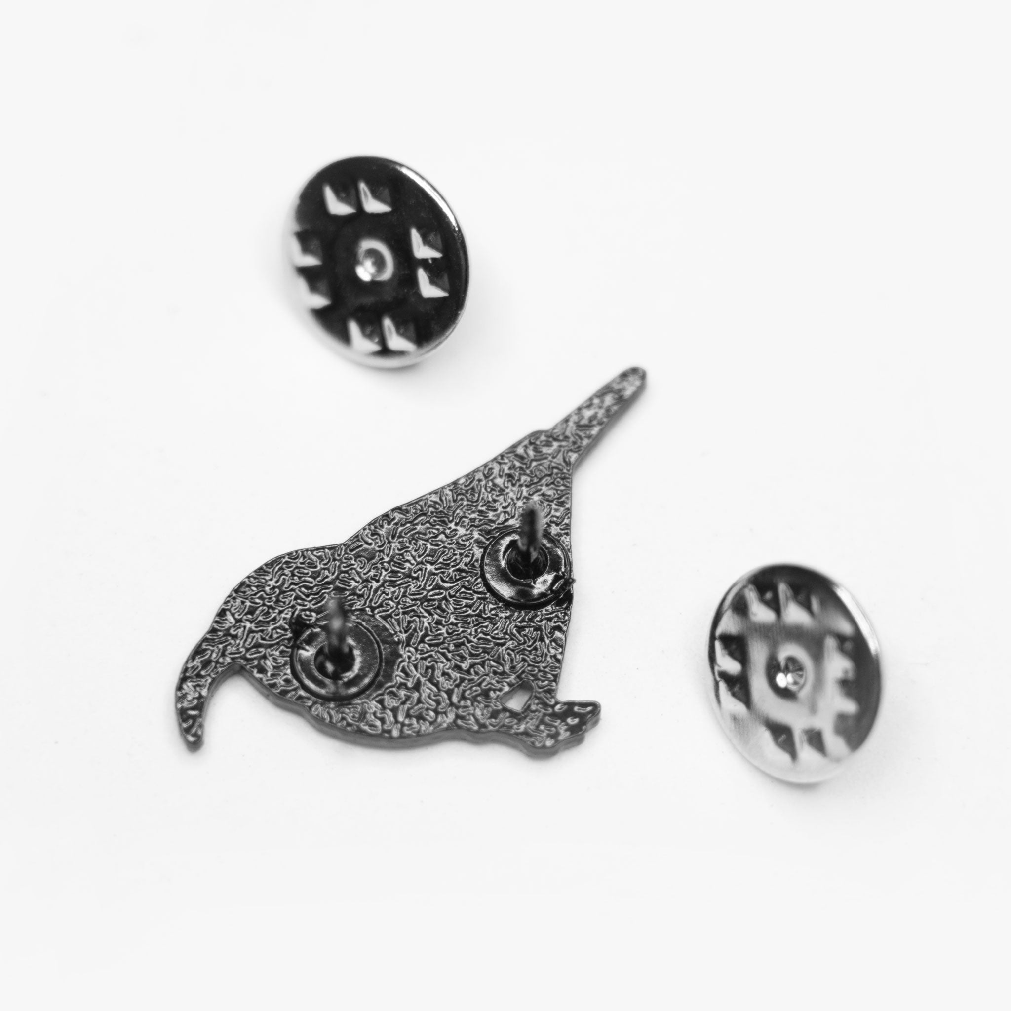 Native Hawaiian ʻIʻiwi Endangered Honeycreeper Black Enamel Pin