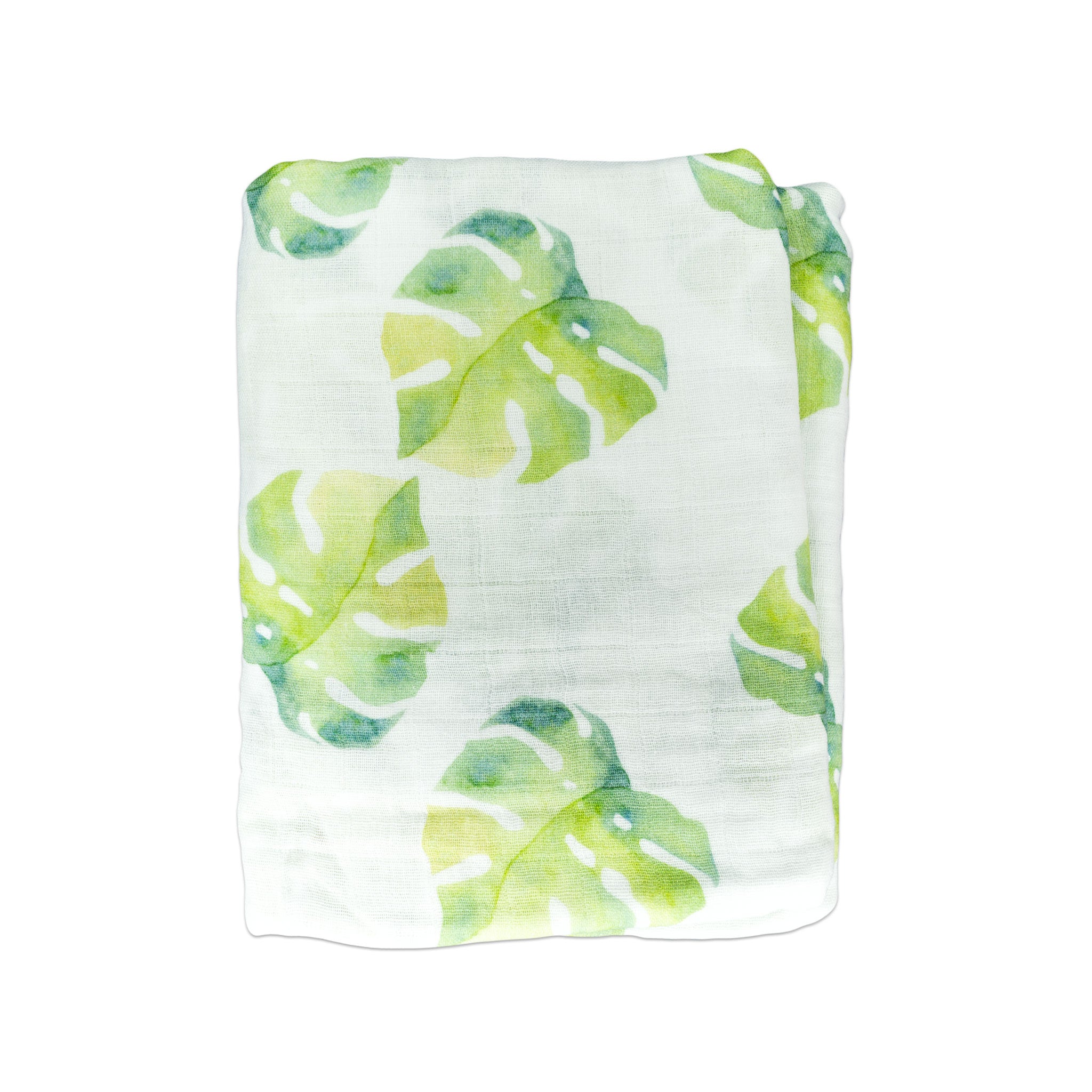 monstera blanket Bamboo Organic Cotton Monstera 47" Swaddling Blanket – Hawaiiverse