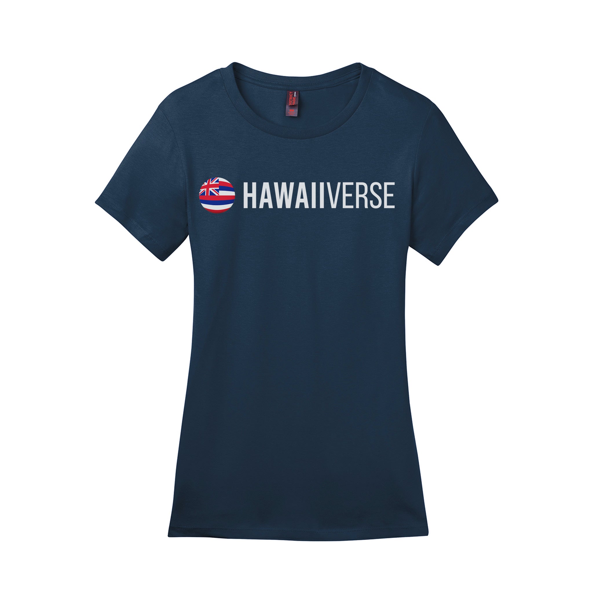 Support Local Combed Cotton Women's T-Shirt - Navy