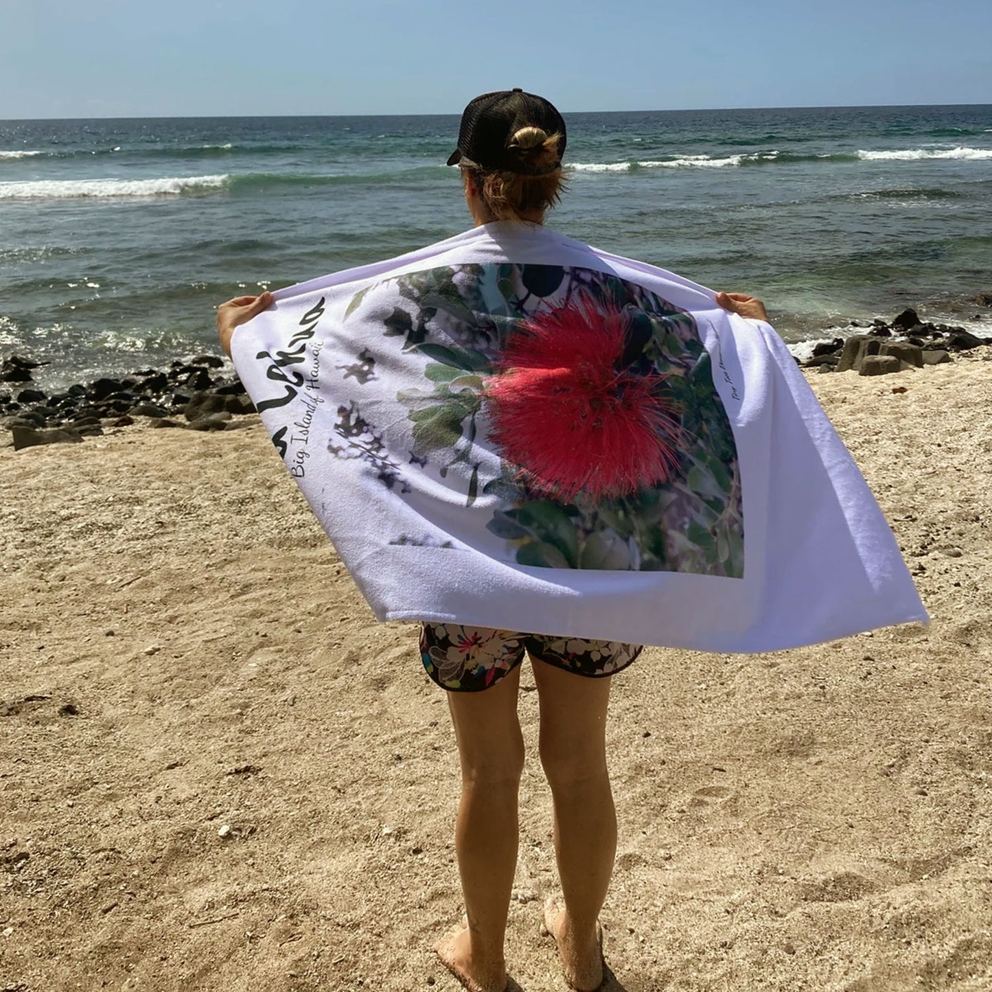 Ohiʻa Lehua 30" x 60" Beach Towel