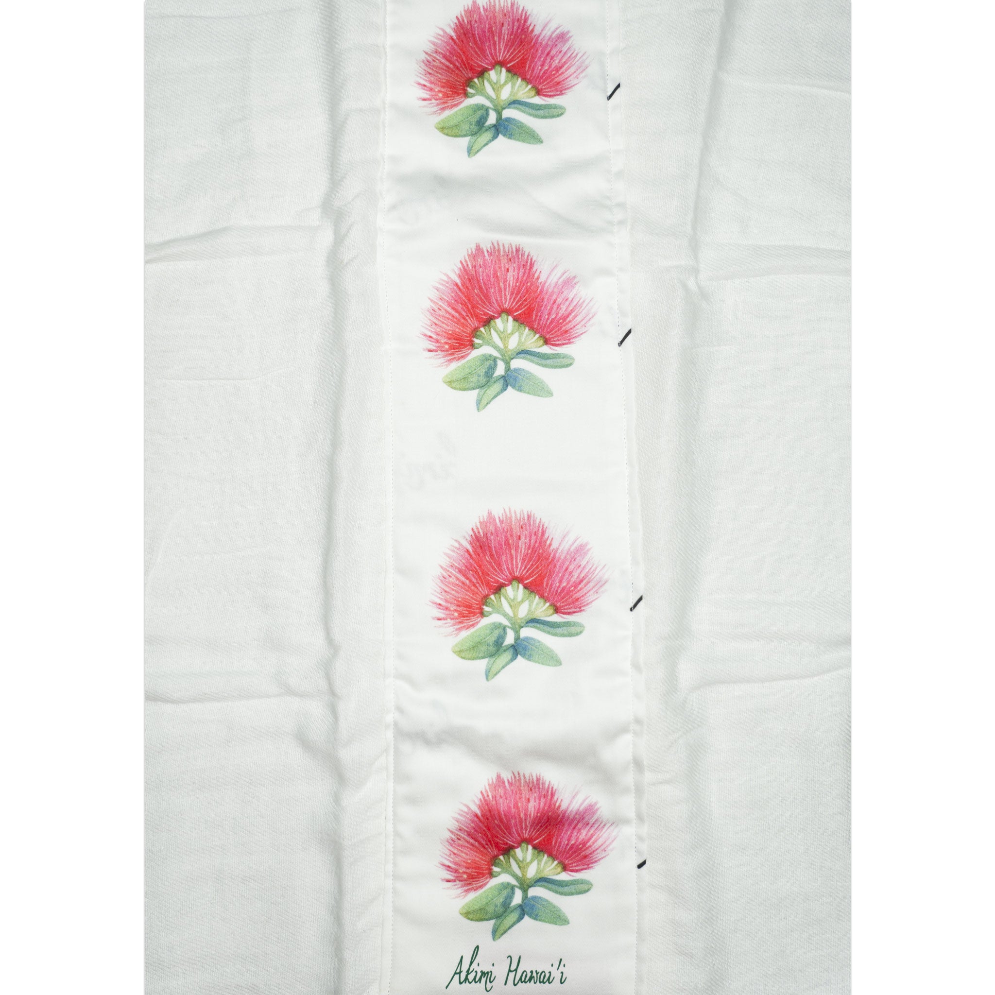 Organic Cotton Gauze ʻŌhiʻa Lehua Handmade Burp Cloth