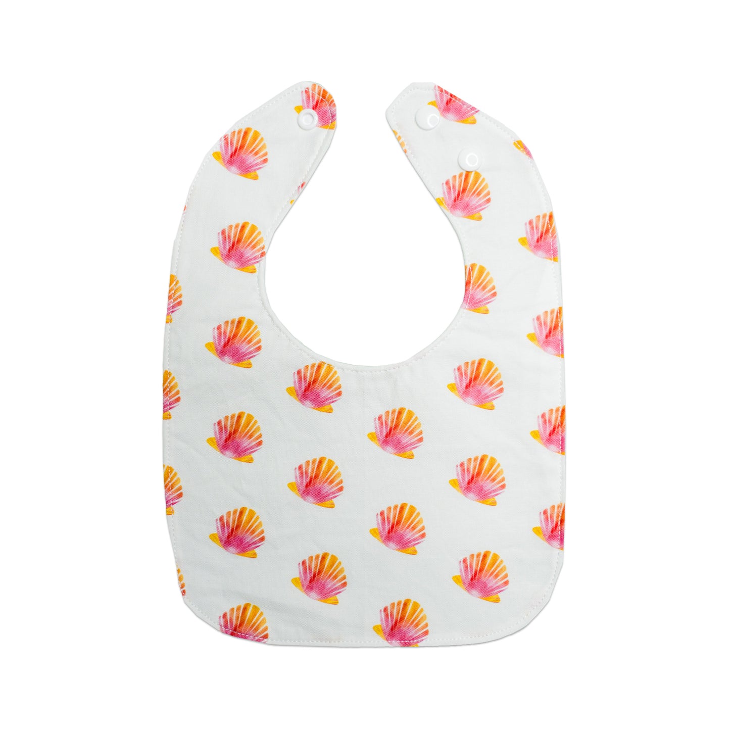 Adjustable Handsewn Velvet Sunrise Shell Bib