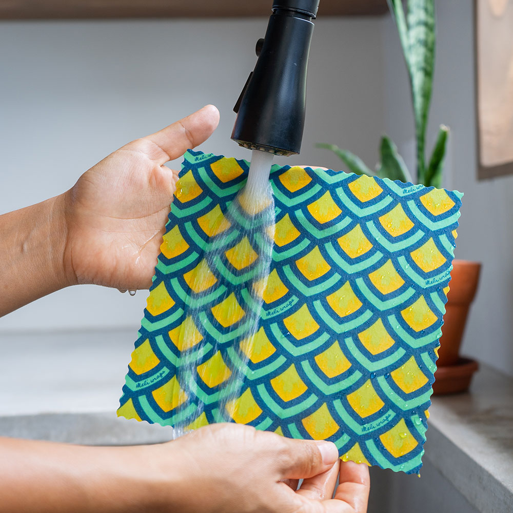 Reusable Handmade Organic Beeswax Food Wraps 3 Pack - Scales
